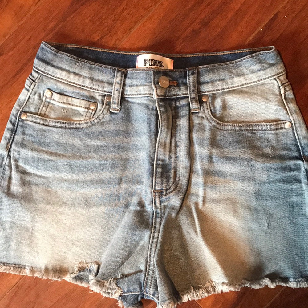 Victoria’s Secret high waisted jean shorts
